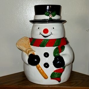 Snow Cookie Jar